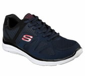 Skechers Verse-Flash Point Mens Navy Sports Gym Walking Lace Up Trainers