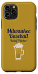 Coque pour iPhone 11 Pro Milwaukee Baseball Bière et Sports