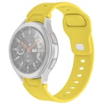 Samsung Galaxy Watch 4 (44mm) / (40mm) klockarmband i silikon - Mango Gul Gul