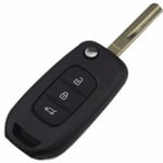 Coque De Cle Adaptable Pour Renault 3 Bouton Lame Retractable - KEYSKAR