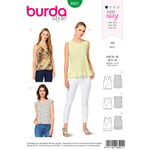 Burda 6501 - Topp EUR: 34-46, US: 8-20