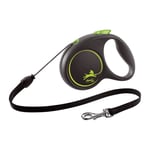 Dog Lead Flexi SVART DESIGN 5 m Storlek S Grön