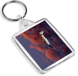 Mustang Red Skies US Airforce Keyring - IP02 - World War Cool Gran Gift #16309