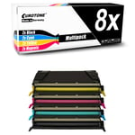 8x Cartridge Replaces Lexmark C736H1CG C736H1MG C736H1YG C736H2KG C736H1