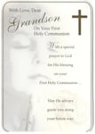 Communion Card For Grandson On Your Holy Communion. Beautiful Card.