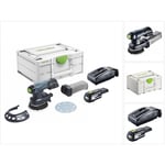 Etsc 125-Basic Ponceuse excentrique sans fil 18 v 125 mm Brushless + 1x batterie 3,0 Ah + chargeur + Systainer - Festool