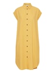 Byfalakka Ss Shirt Dress - Light Wo Yellow B.young