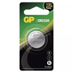 1 GP CR2320 Battery Lithium Coin Cell 1Bl Button Blister 3V China Exp 2032