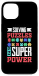 Coque pour iPhone 13 Résoudre Des Énigmes Est Mon Super Pouvoir Jeu Puzzler