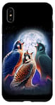 iPhone XS Max 3 Falcon Howling At The Moon Funny Hawk Bird Lover Birder Case