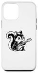 Coque pour iPhone 12 mini Écureuil mignon jouant de la guitare électrique pour enfants