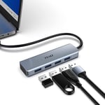 YLSCI Hub USB C, 4 in 1 Adaptateur USB C vers USB 3.1 (4* Port USB 3.1) pour PS5, PC, Ordinateur Portable, clé USB, imprimante, MacBook et Plus