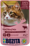 Bozita Feline Grain Free Nötkött i gelé 12x85 g