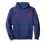 England Euro Football Kit Style Pullover Hoodie