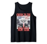 Funny TRUMP CHEERS TO THE NEW YEAR Fireworks Outlaw Won Tank Top