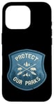 iPhone 16 Pro Protect Our Parks National Parks Vintage Retro Badge Case