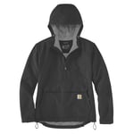 Carhartt Womens Loose Lightweight Anorak Coat - Black - Size X-Large