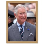 King Charles III Third of England Scotland United Kingdom Photo by Dan Marsh Artwork Framed Wall Art Print A4