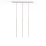 LUMICOM - STELO TRACK 3X Suspension, LED INTEGREE, 12.6W, 4000K, métal, blanc mat, H.60cm