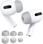 Lot De 3 Paires De Embouts En Mousse À Mémoire De Forme Antidérapants Pour Airpods Pro, Réduction Du Bruit, Embouts Souples Pour Airpods Pro, Gris S/M/L[CAS313683]