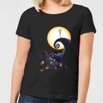 Nightmare Before Christmas Jack Skellington Pumpkin King Colour Women's T-Shirt - Black - M