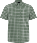 Jack Wolfskin Jack Wolfskin Men's Norbo Short Sleeve Shirt Hedge Green Checks S, Hedge Green Checks