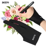 BOSTO Artist Drawing 2 Finger Glove For UGEE Huion Graphics Drawing Tablet G8I2