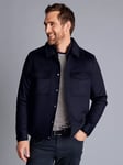 Charles Tyrwhitt Pure Wool Harrington Jacket, Navy