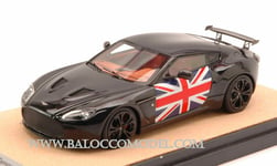 TECNOMODEL TMDMI52AR ASTON MARTIN V12 ZAGATO 2012 BLACK W/ENGLISH FLAG ED.LIM.PC