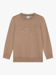 HUGO BOSS Kids' Cotton Wool Sweatshirt, Cookie