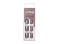 Self-Adhesive Nails Impress Color Taupe Prize 30 Pcs