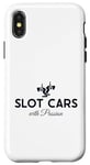 Coque pour iPhone X/XS Slot Cars avec fente pour mini voiture RC