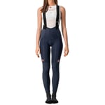 Castelli Sorpasso RoS Women's Bib Tights - Savile Blue / Silver Reflex Small Blue/Silver