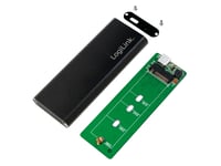 Logilink Ua0314, Ssd-Kabinett, M.2, Sata, 10 Gbit/S, Usb-Tilkobling, Svart