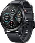 Magic Watch 2 46mm Montre Connectee Pour Hommes Femmes(Gps,Ecran Amoled 1,39 Pouces,14-Jours En Veille,15 Modes Sportifs,Etanche Smartwatch De Bluetooth),Noir Charbon