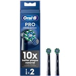 Oral-B Pro Cross Action Toothbrush Heads Black Pack of 2 Retail Pack Free P&P