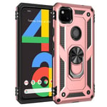 Google Pixel 4a 4G      Military Armour Case    RoseGold