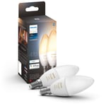 Philips Hue White Ambiance E14 Kron 470 lm 2-pack