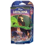 Ravensburger - Disney Lorcana TCG : Ciel étincelant, Starter Deck Émeraude & Acier 60 Cartes, Cartes à Jouer à Collectionner, Jeu Adulte et Enfant, idée Cadeau 8+ Ans, édition en Italien