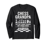 Chess Grandpa Like Normal Grandpa 3 Moves Ahead Chess Player Long Sleeve T-Shirt