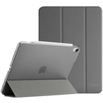 ProCase Coque pour iPad Air 11 Pouces (M2) 2024, Air 5ème 2022, iPad Air 4ème 2020 10.9 Pouces, Étui de Protection Anti-Chute, Rabat Magnétique Stable -Gris