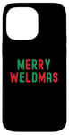 Coque pour iPhone 14 Pro Max Merry Weldmas Soudeur drôle Inscription de Noël