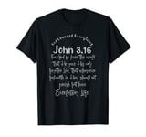 God Changed Everything with John 3.16 KJV Bible Verse T-Shirt