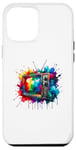 iPhone 12 Pro Max Splash Art Vintage Television TV Retro 70s 80s Case