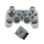 Transparent Färgad Spelkontroll För Sony Ps2 Trådlös Spelkontroll 2.4ghz Vibration Kontroll Spelkontroll För Playstation 2