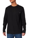 Urban Classics Men's Organic Basic Pocket Ls T Shirt, Black, M UK