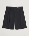 Auralee Light Wool Gabardine Shorts Black