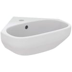 Ideal Standard i.Life A - Lave-mains d’angle, 45x41 cm, avec trop-plein, trou pour robinet, blanc T471101