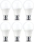 Amazon Basics Ampoule LED à baïonnette B22 A67, 14W (équivalent incandescente de 100W), blanc chaud, dimmable - Lot de 6