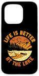 iPhone 15 Pro Rowing Row Boat Retro Vintage Life Is Better At The Lake Case